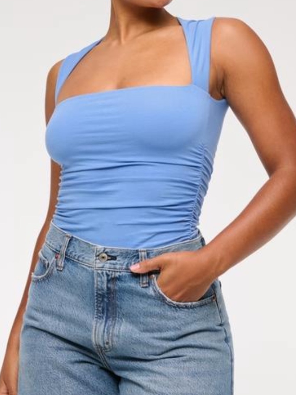 NWT Abercrombie & Fitch Square Neck Tank Bodysuit